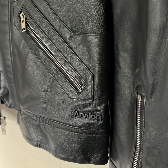 Analog Leather Jacket sz Medium - Picture 3 of 4